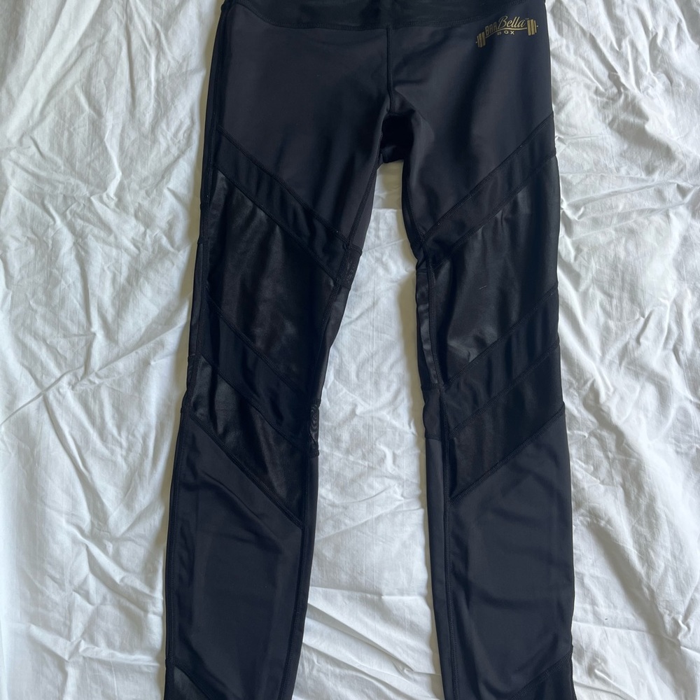 Barbella black full length mesh legging